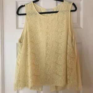 Forever21 Plus open-back lace top. Size 1X